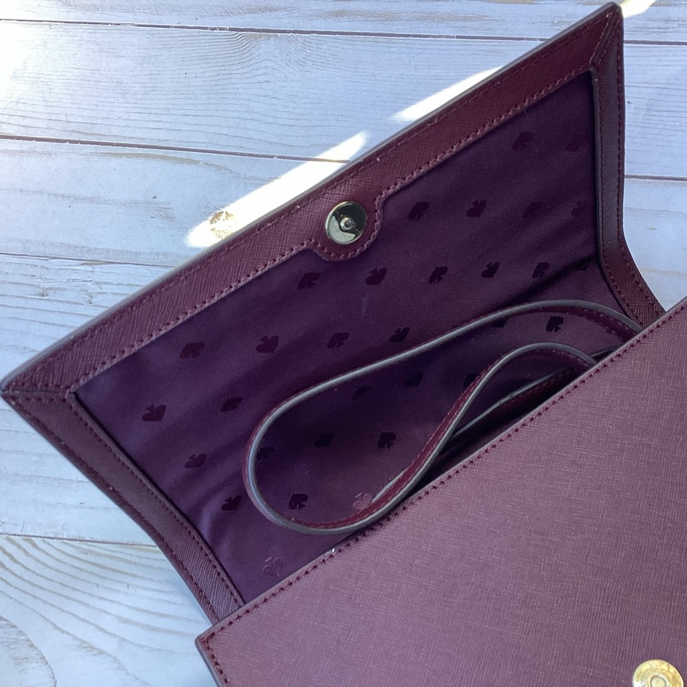 Kate Spade Cameron Convertible Crossbody β Cherrywood Saffiano Leather - Picture 9 of 12